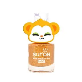 Suyon Peel Off Kids Nail Polish - Monkey, Pearl Gold