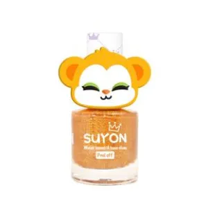 Suyon Peel Off Kids Nail Polish - Monkey, Pearl Gold
