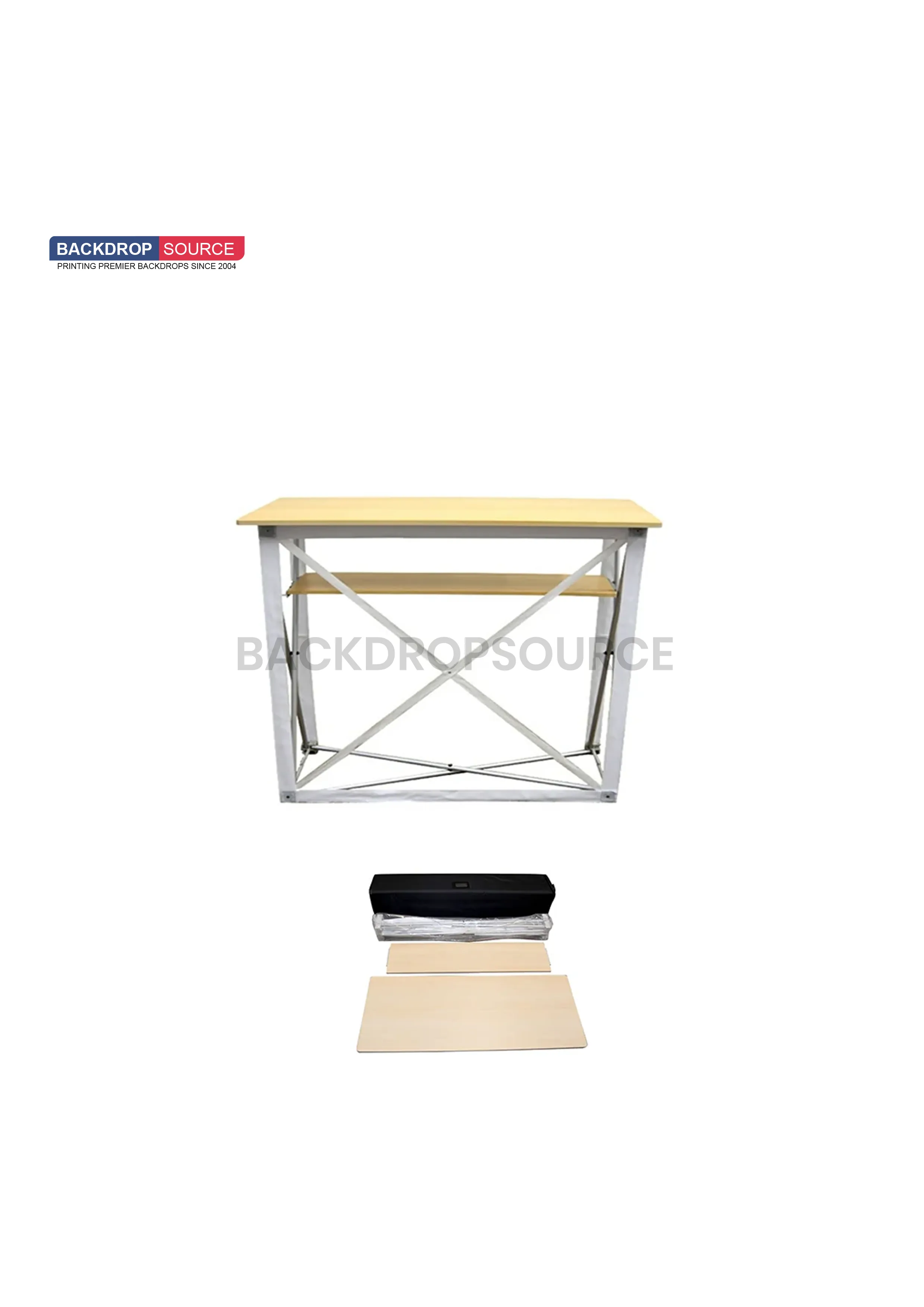 Table Pop Up Fabric Display Counter (For Podium & Booth Exhibitions)