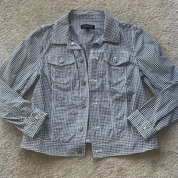 Talbots The Classic Denim Jacket inGingham Print!