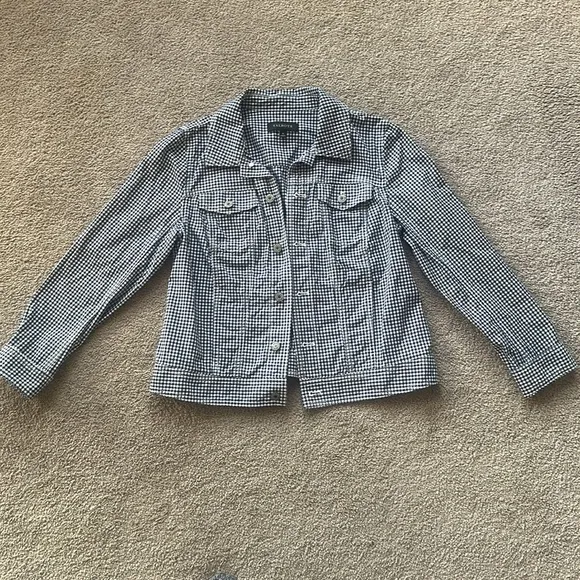 Talbots The Classic Denim Jacket inGingham Print!