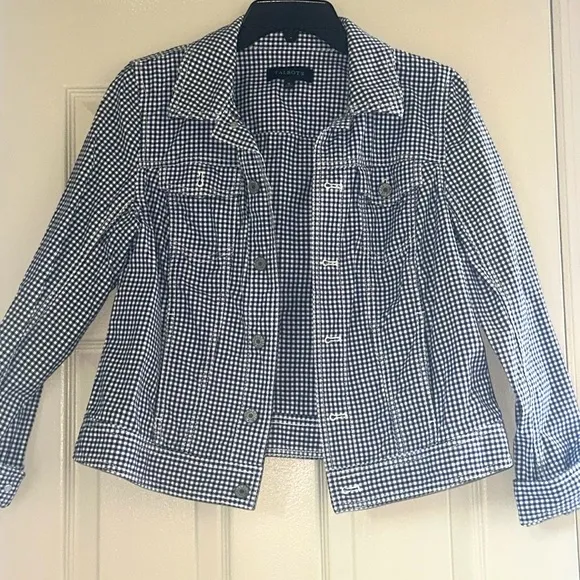 Talbots The Classic Denim Jacket inGingham Print!