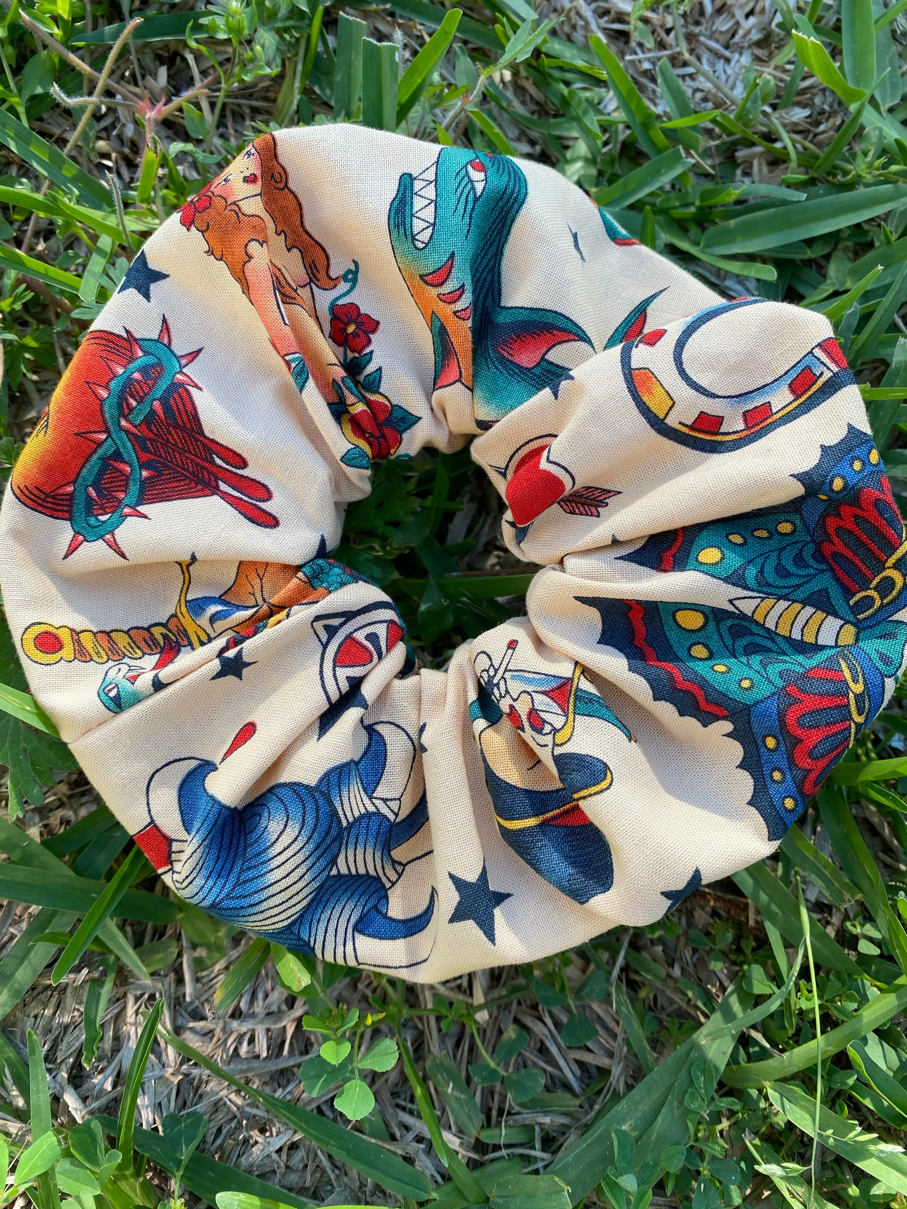 Tattoo Scrunchie Tattoo Hair Tie Tattoo Gift