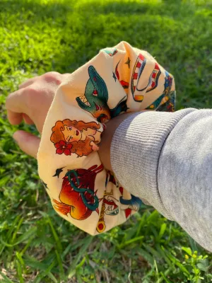 Tattoo Scrunchie Tattoo Hair Tie Tattoo Gift