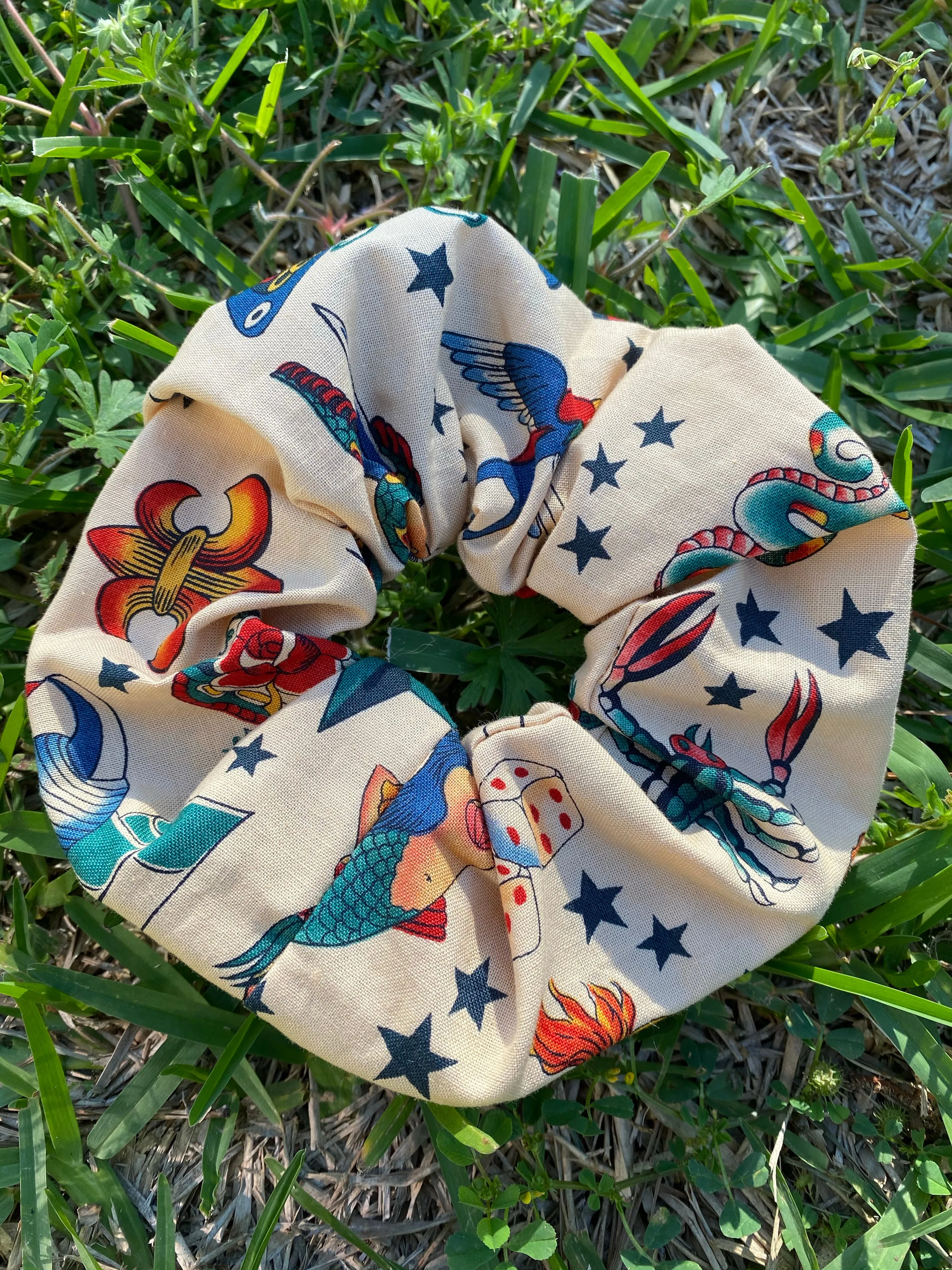 Tattoo Scrunchie Tattoo Hair Tie Tattoo Gift