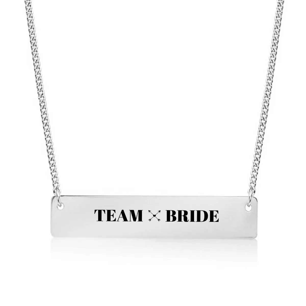 Team Bride Gold / Silver Bar Necklace