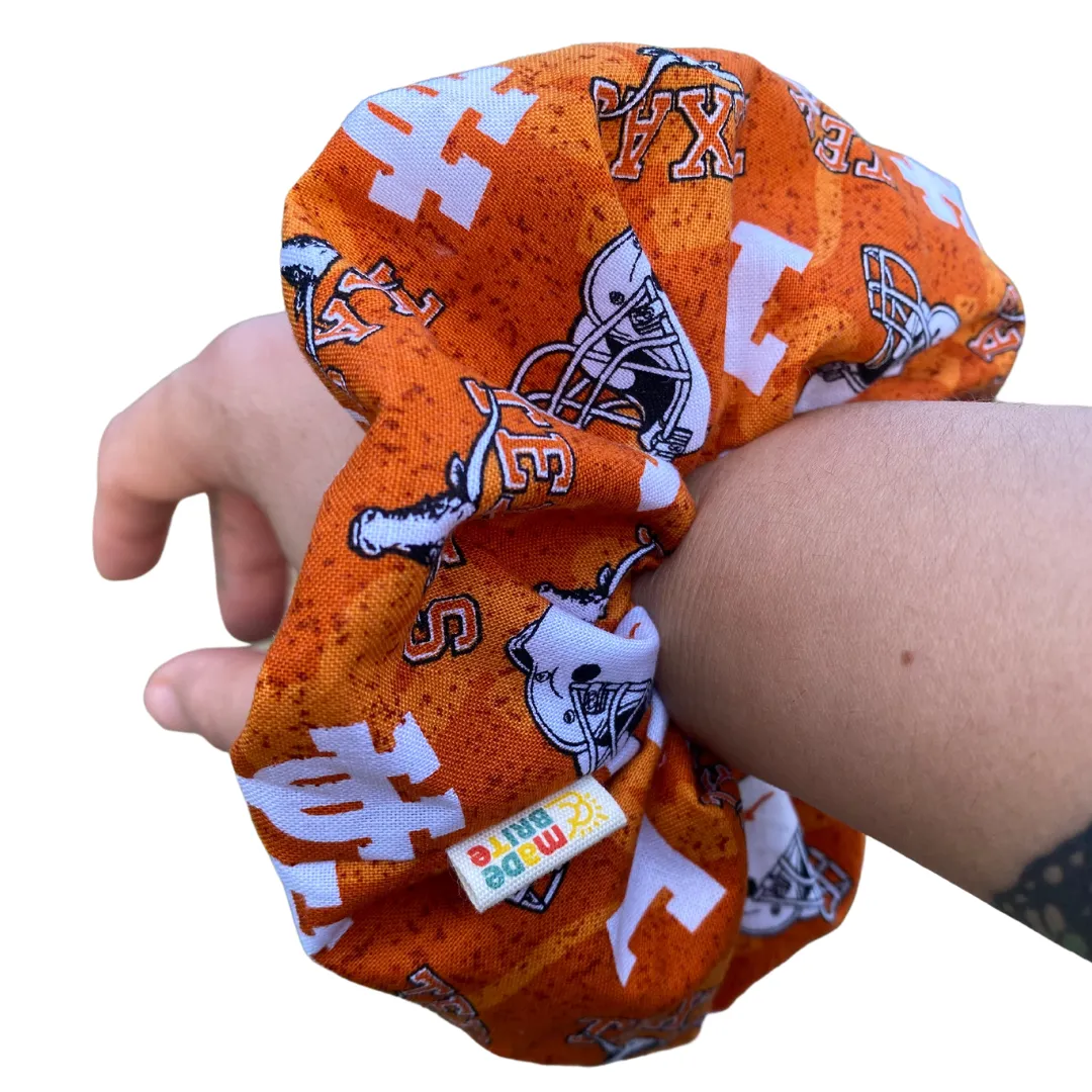 Texas Longhorn University Football Scrunchie Hair Tie Gift