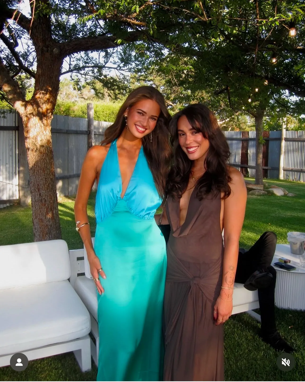 The Wolf Gang - Oahu Slip dress in Aquamarine