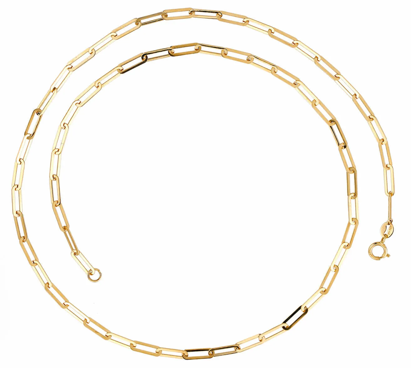 Thin Paper Clip Link (18in) Necklace