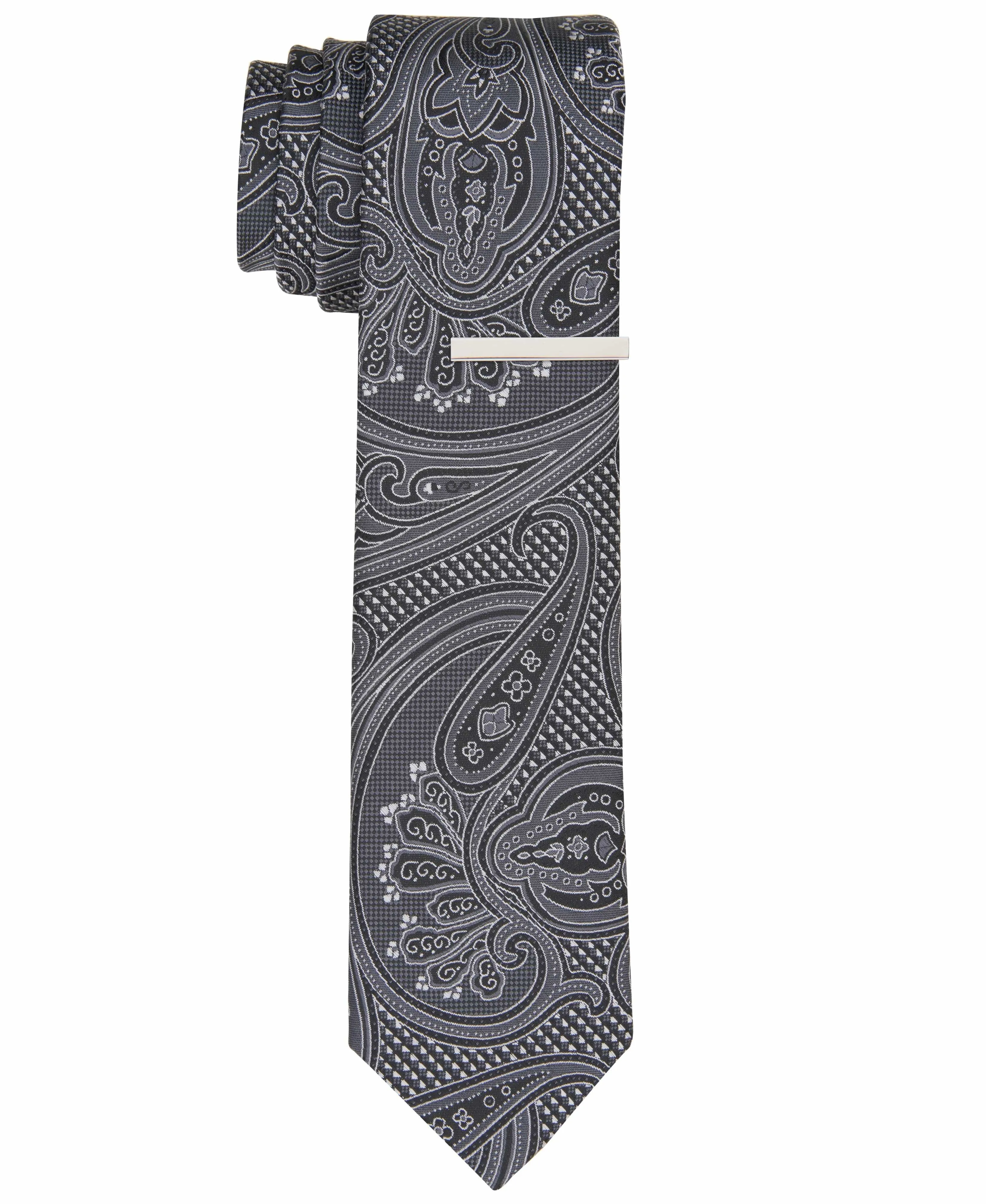 Tibbets Paisley Black Tie