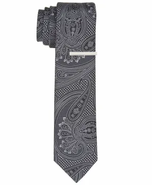 Tibbets Paisley Black Tie