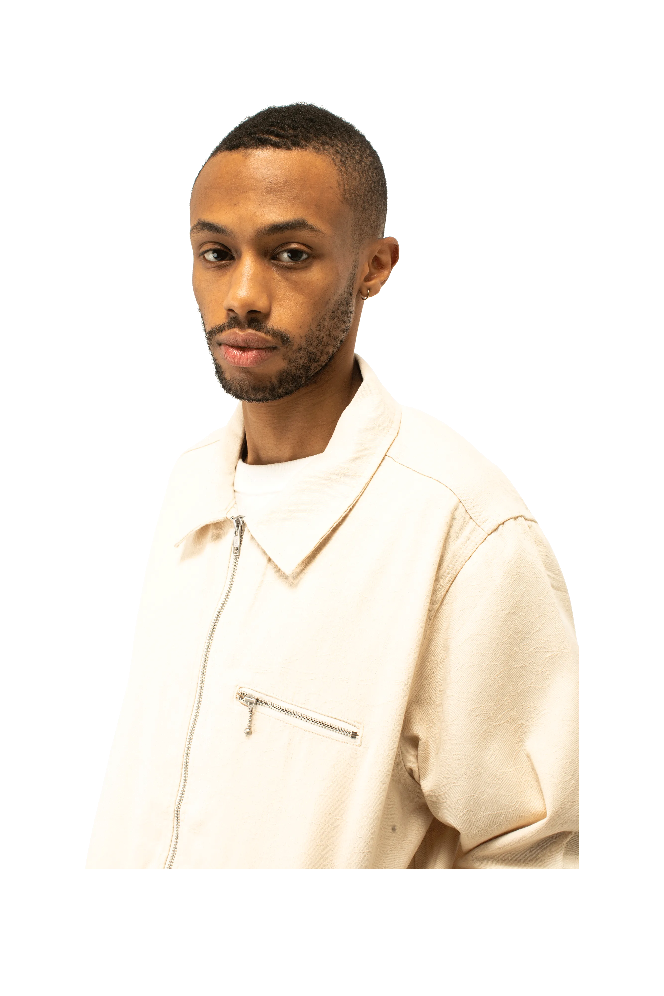 Tonal Jacquard Painters Jacket