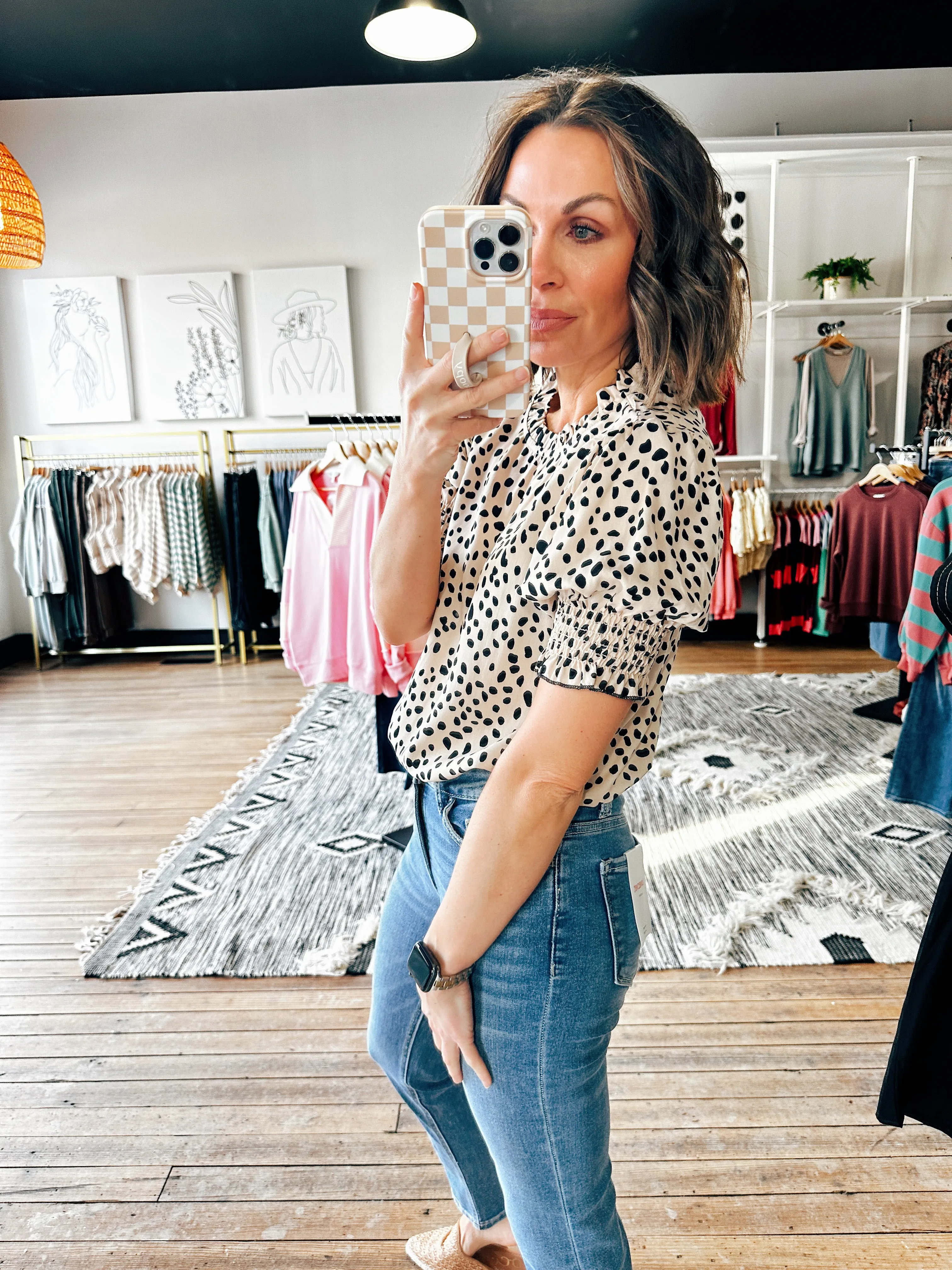Trista Leopard Print Top