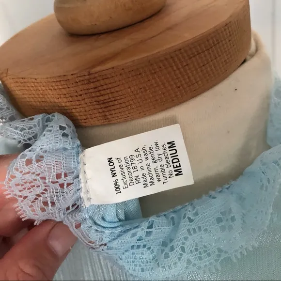 True Vintage Blue Chemise lingerie robe
