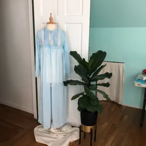 True Vintage Blue Chemise lingerie robe