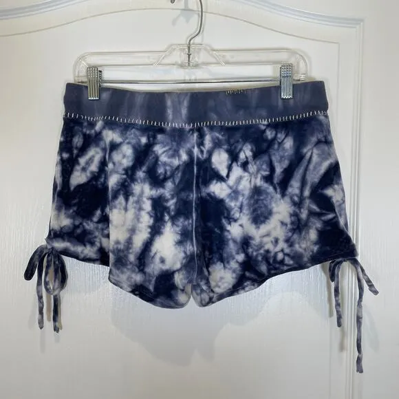 Twisted Heart Vintage 2000's Y2K Velvet Shorts Beaded Embellished Tie Dye M