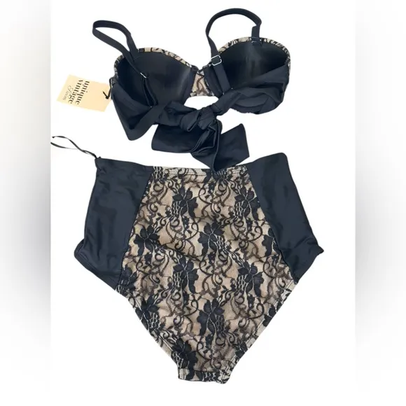 Unique Vintage Lace Swimsuit