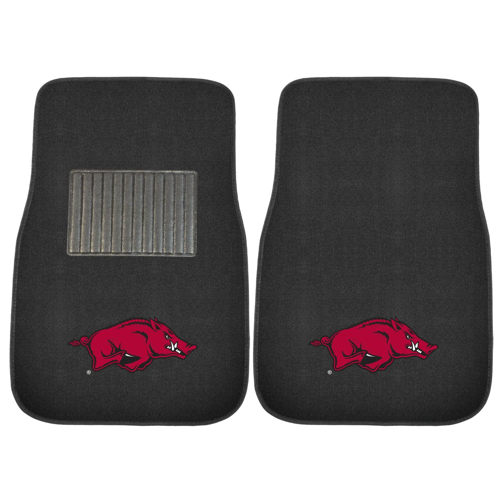University of Arkansas 2-pc Embroidered Car Mat Set