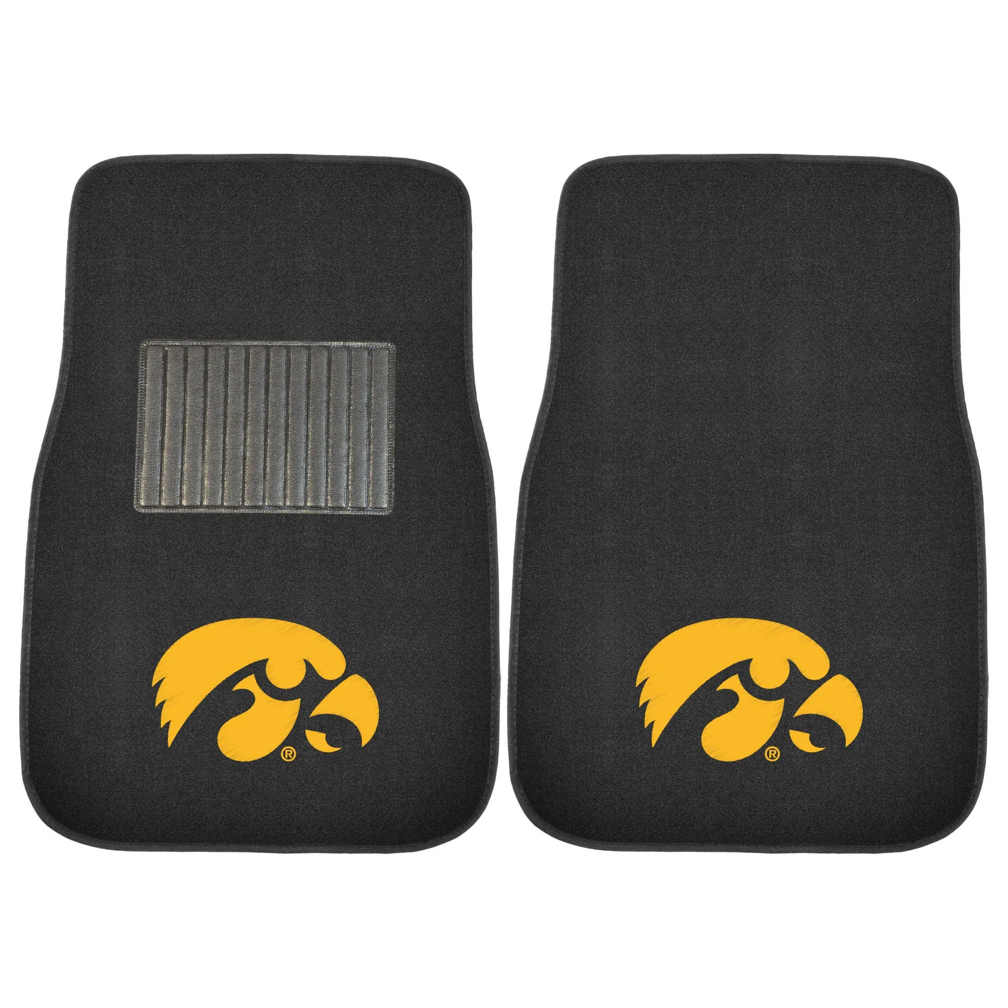 University of Iowa 2-pc Embroidered Car Mat Set