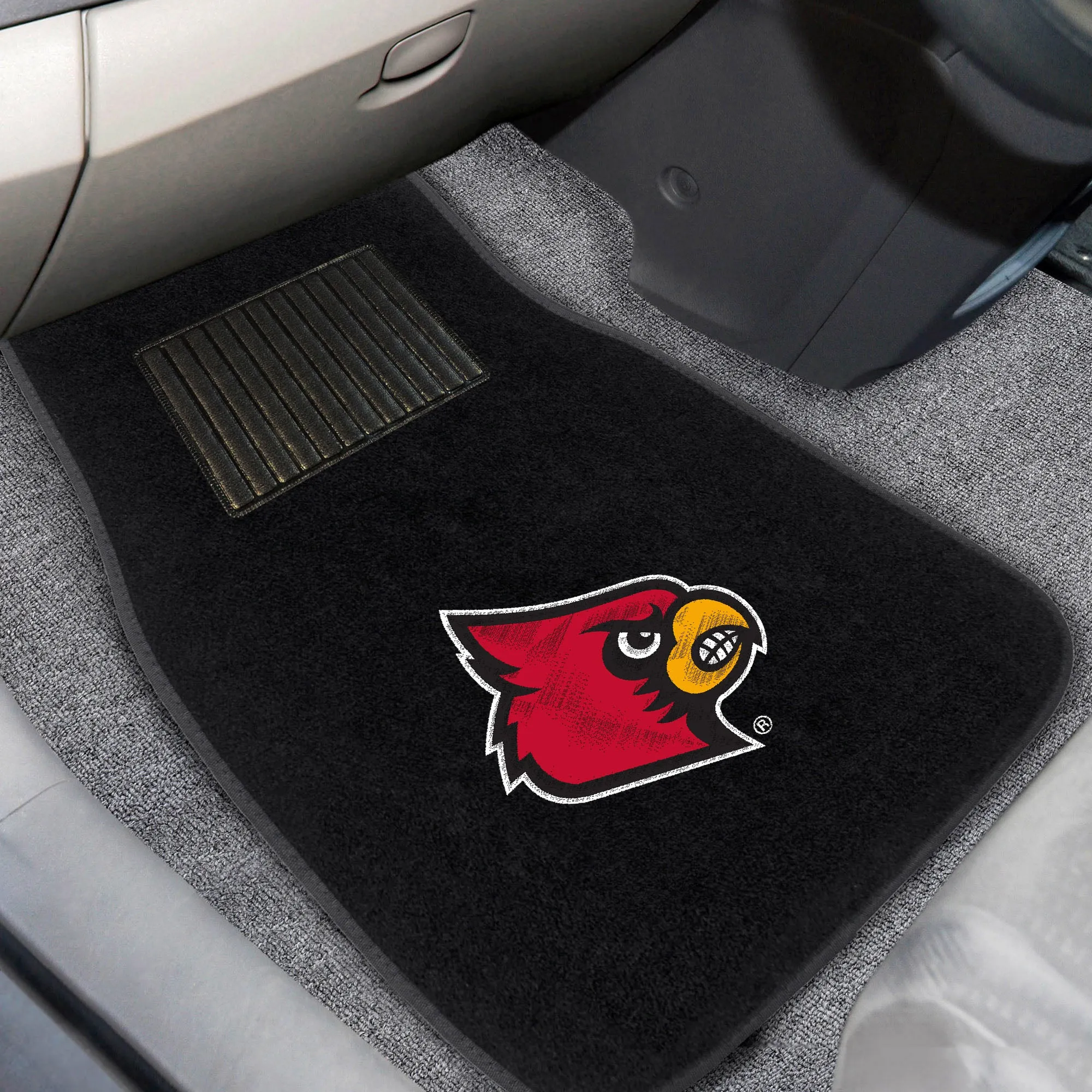 University of Louisville 2-pc Embroidered Car Mat Set