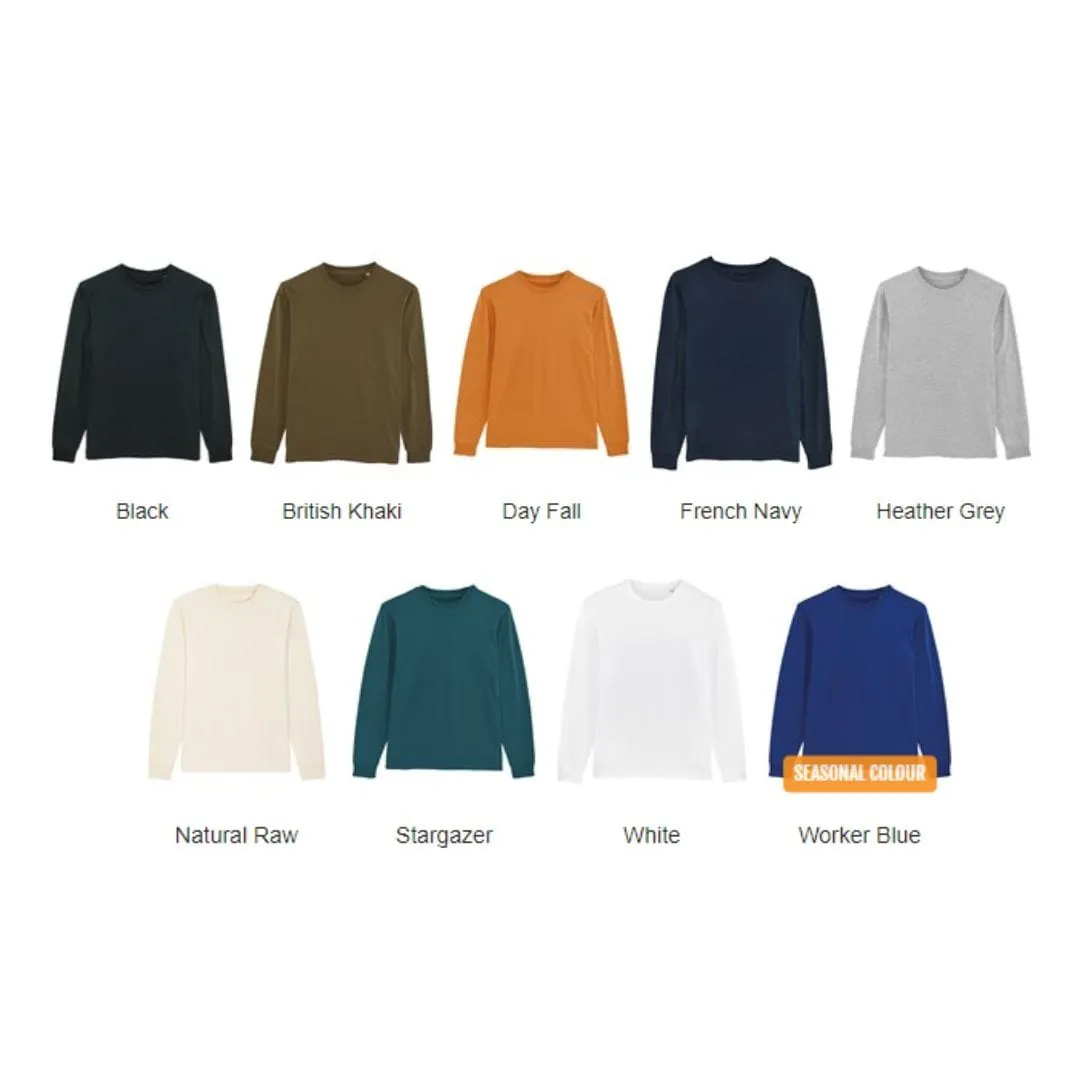 Vegan Unisex 'Worn With Love' Dry Feel Long Sleeve T-Shirt | Multiple Colours