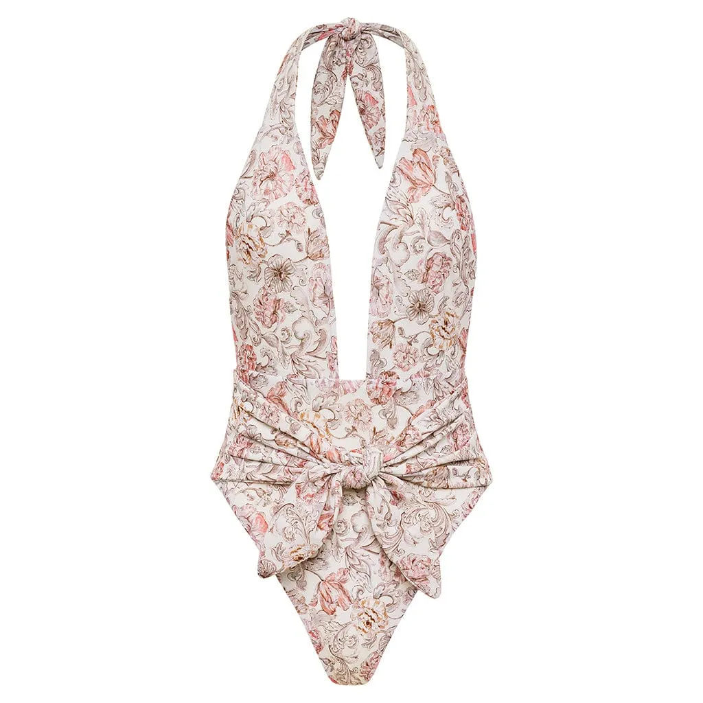 Venecia Floral Tropez Tie-Up One-Piece