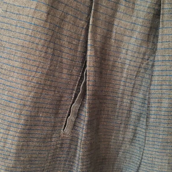 Vince Linen&amp;Cotton Pinstripe Ombré A-Line Skirt Size 4