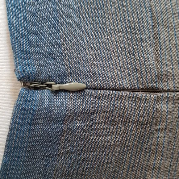 Vince Linen&amp;Cotton Pinstripe Ombré A-Line Skirt Size 4