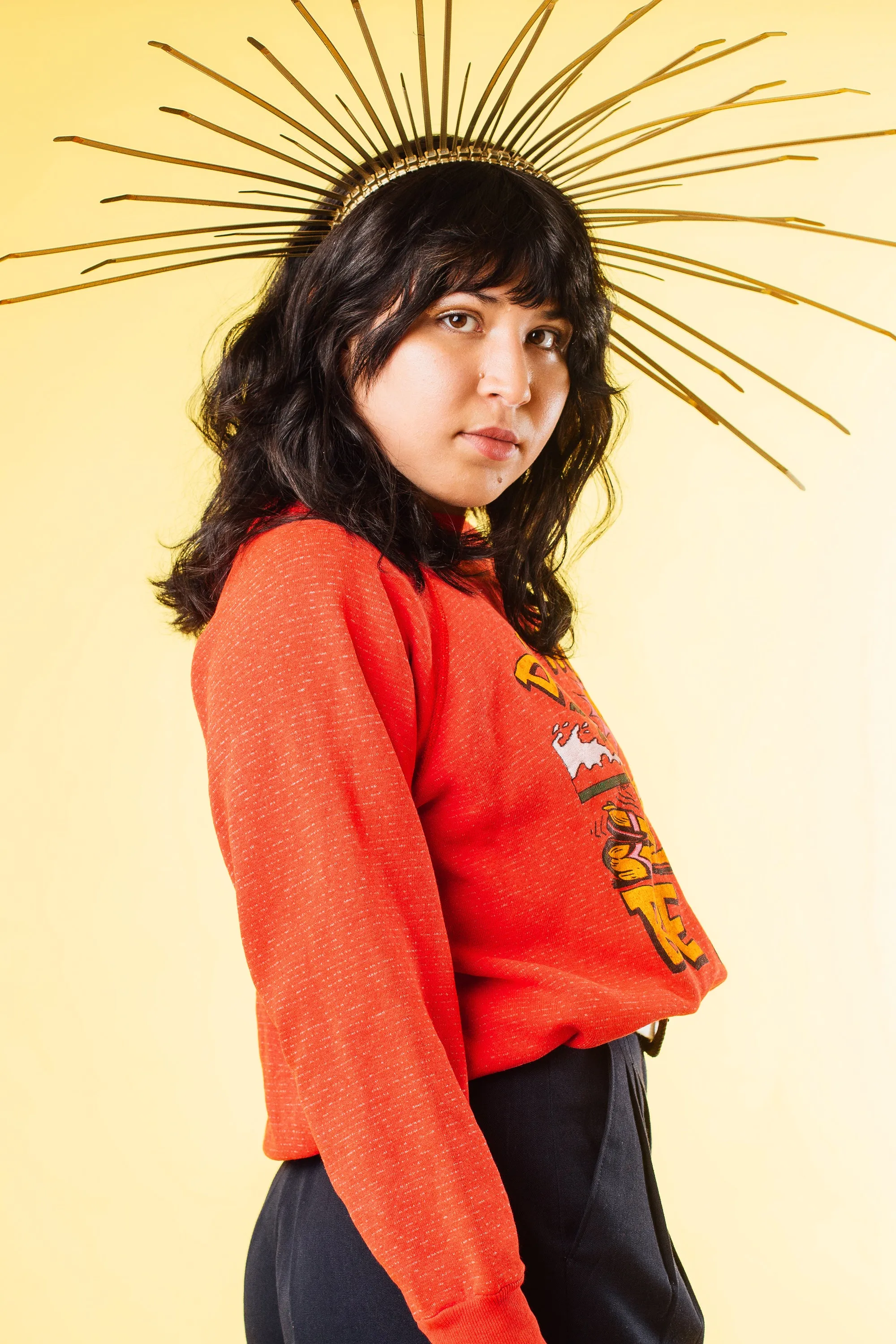Vintage 90's Red Duck Graphic Pullover Sweatshirt | M