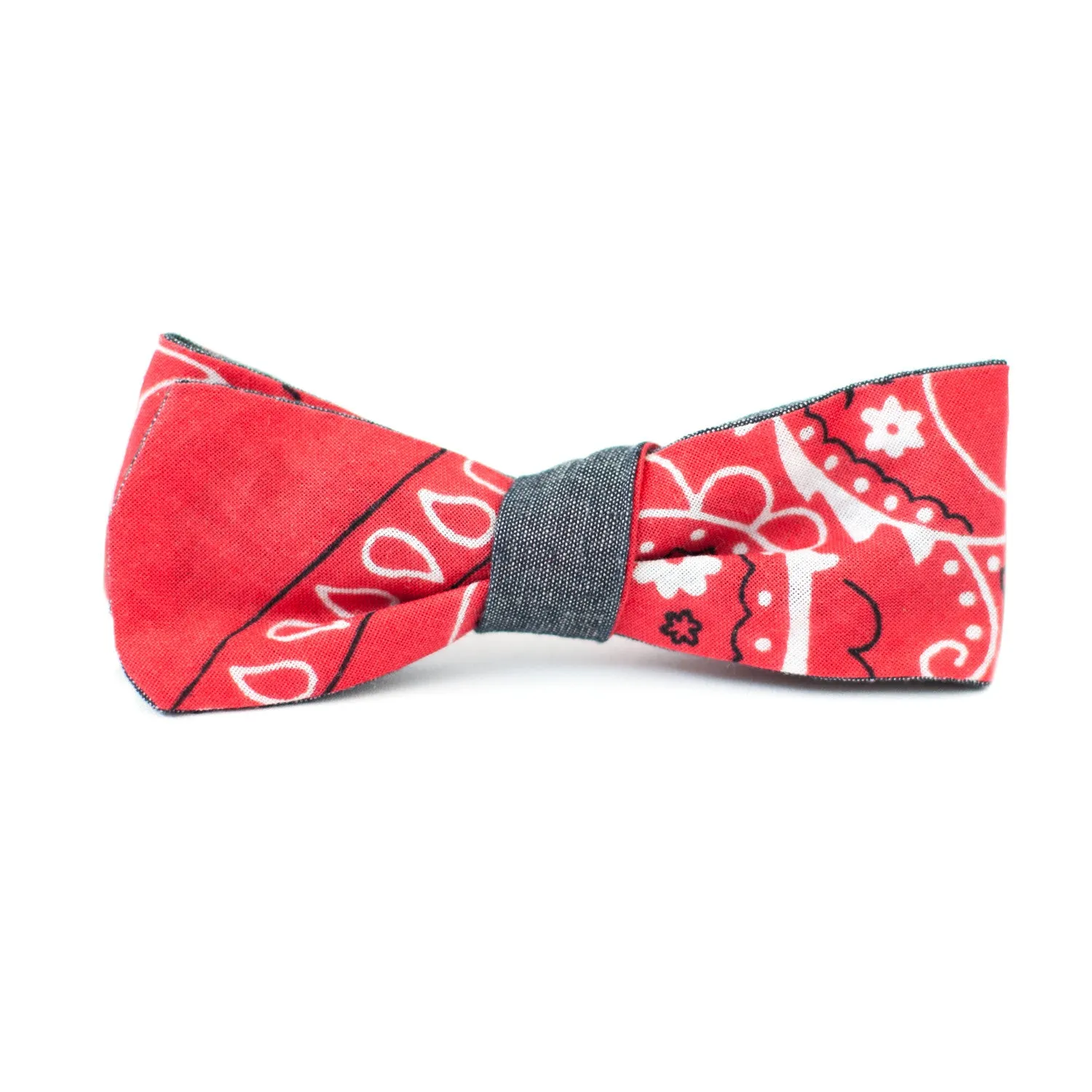 Vintage Bandana Double Sided Bow Tie