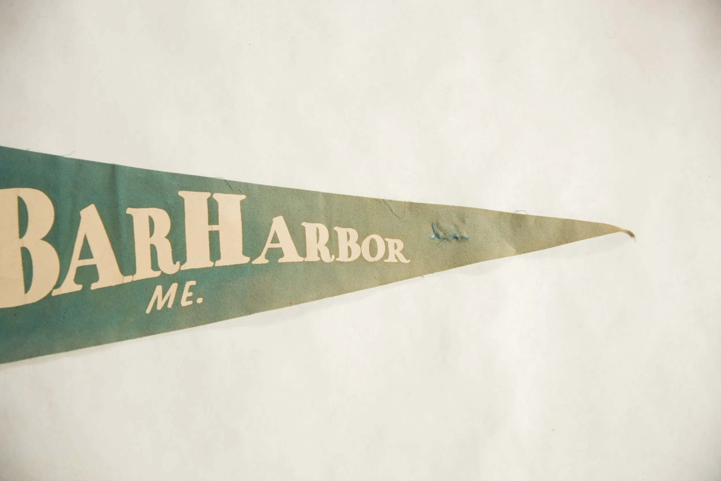 Vintage Bar Harbor Maine Felt Flag