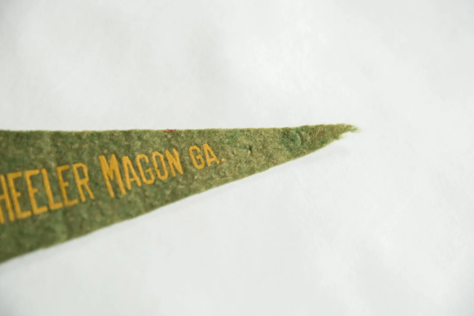 Vintage Camp Wheeler Macon GA. Felt Flag Pennant