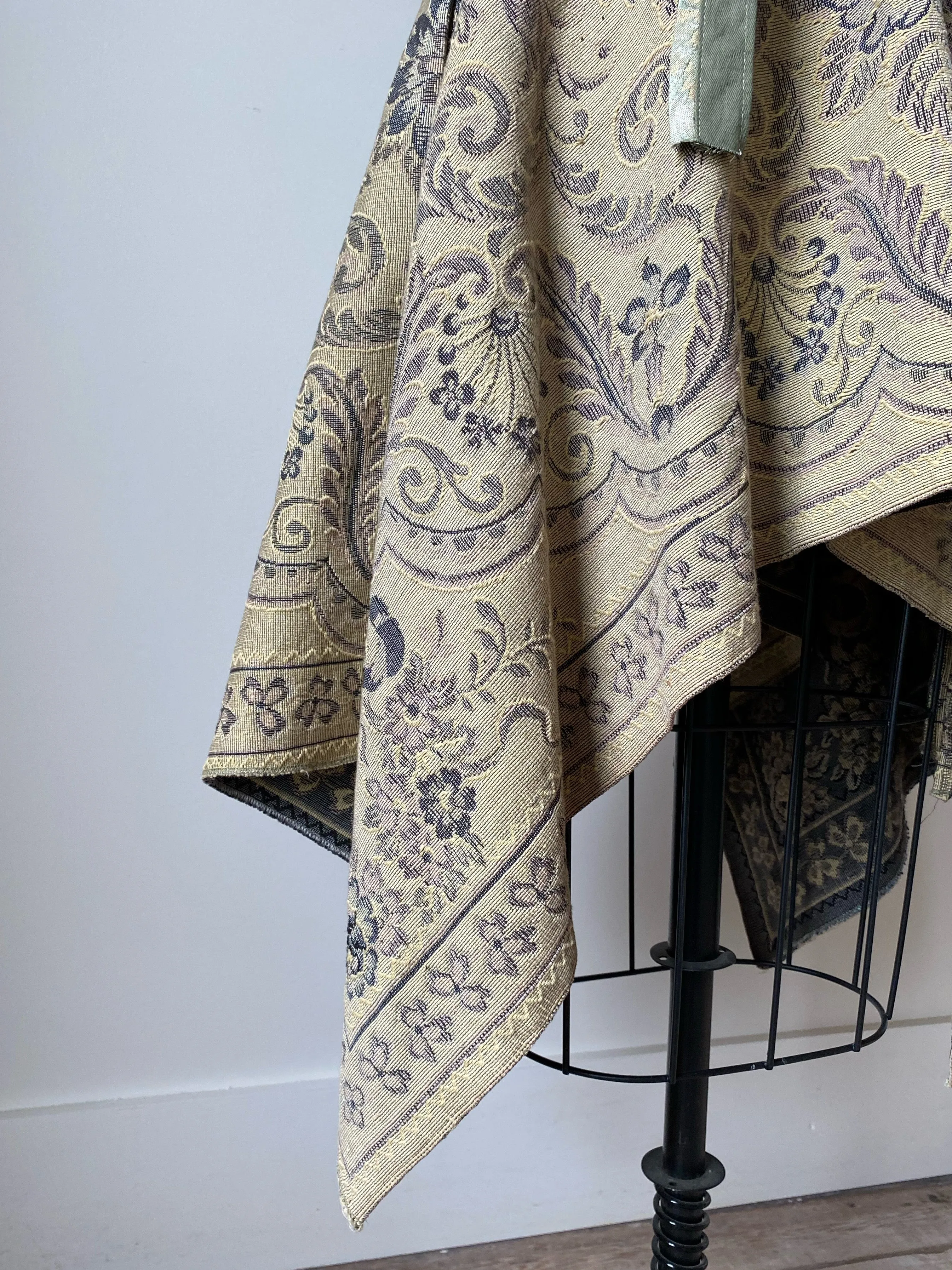 vintage jacquard waistcoat dress