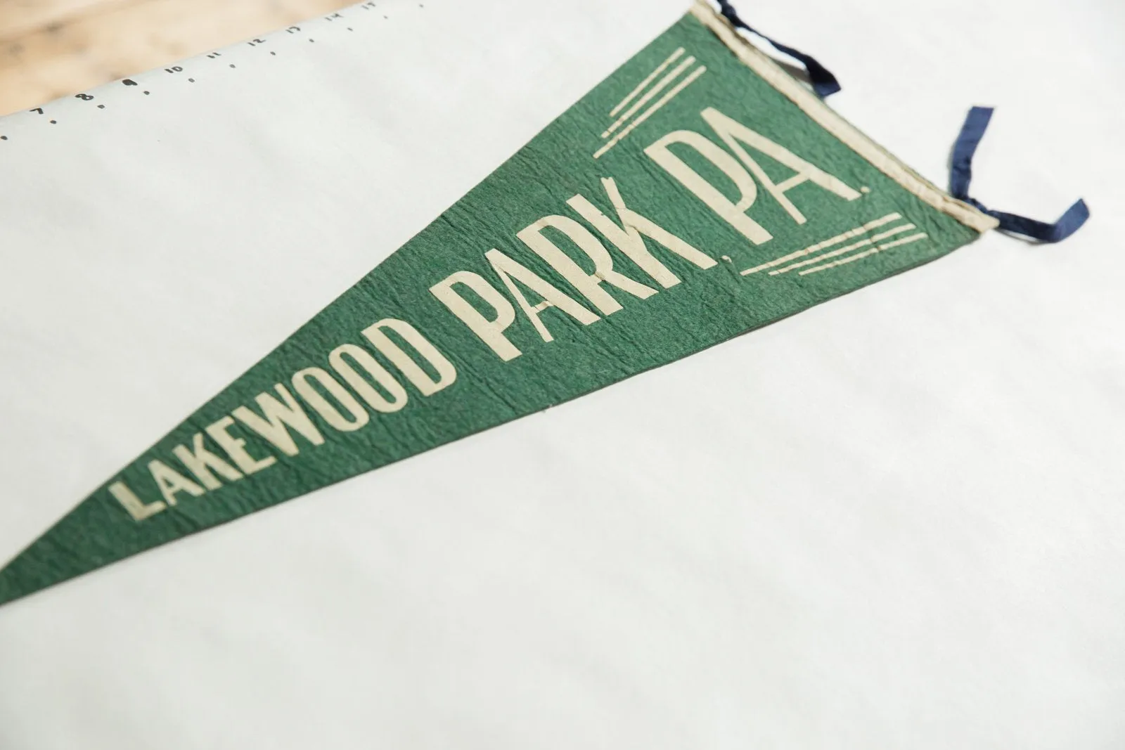 Vintage Lakewood Park, PA. Felt Flag Pennant