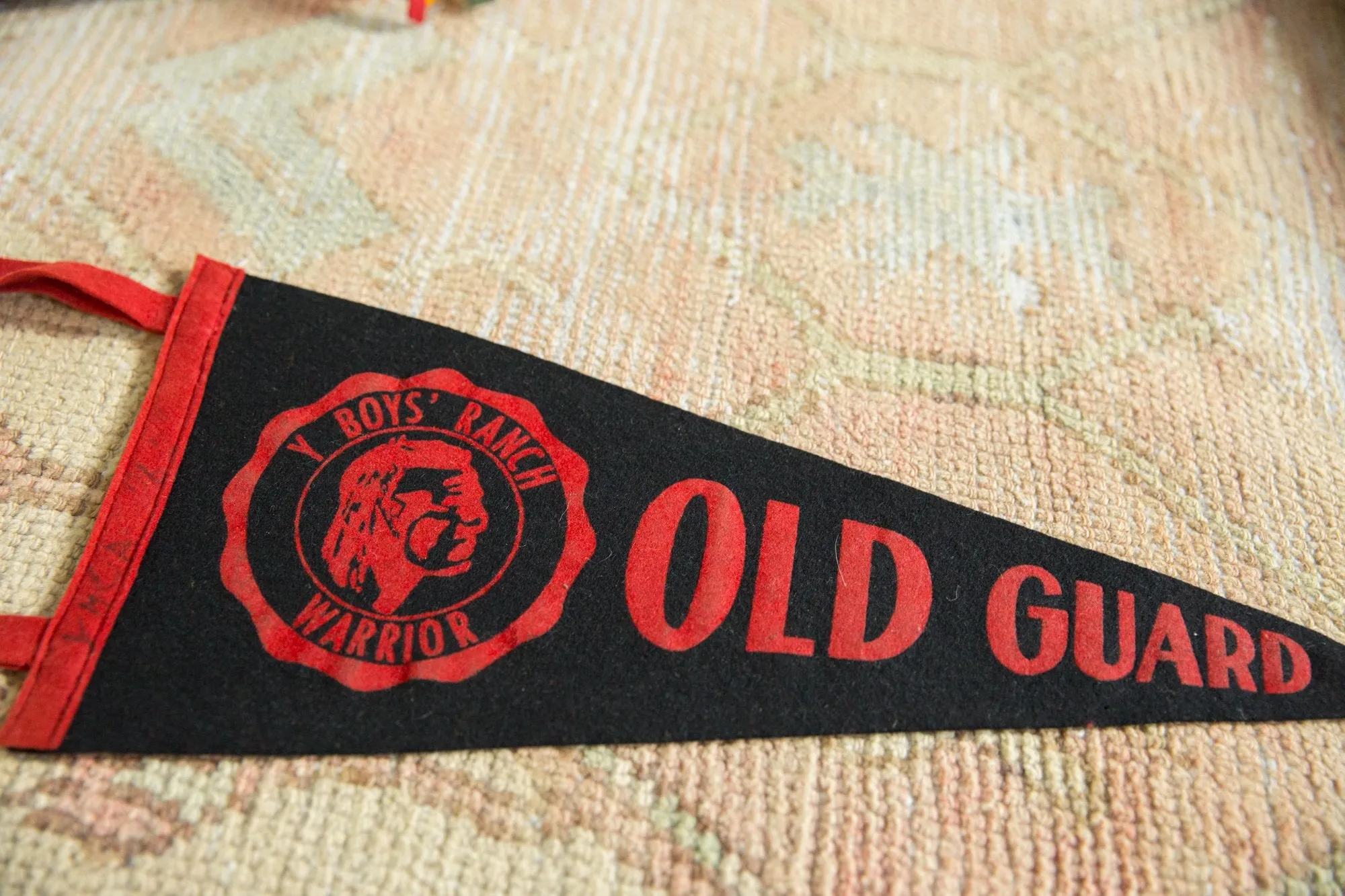 Vintage Old Guard YMCA Felt Flag Pennant