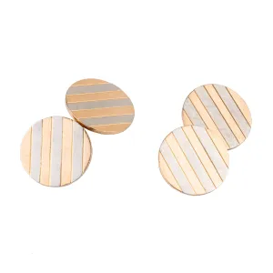 Vintage striped Cufflinks