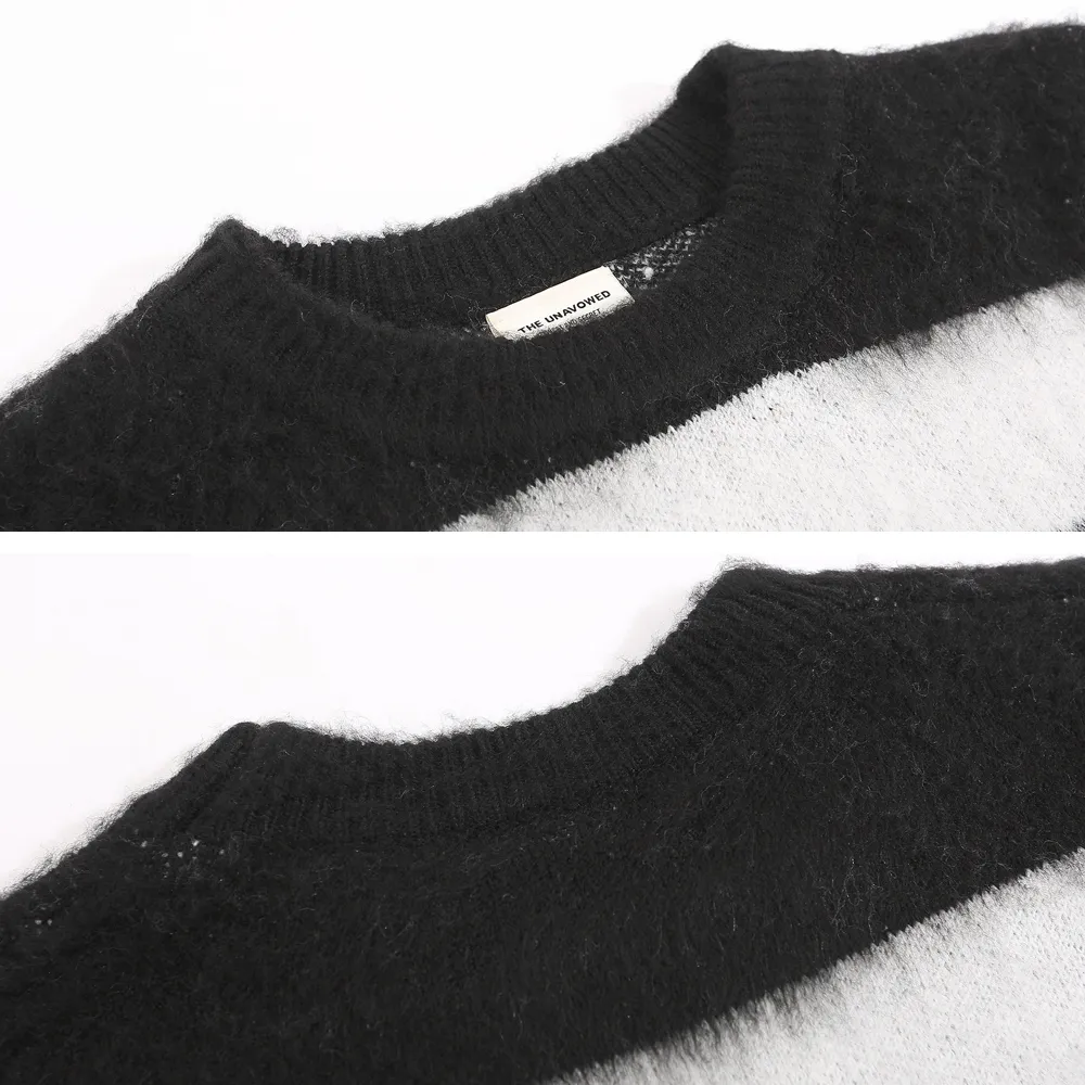 Vintage Striped Mink Sweater