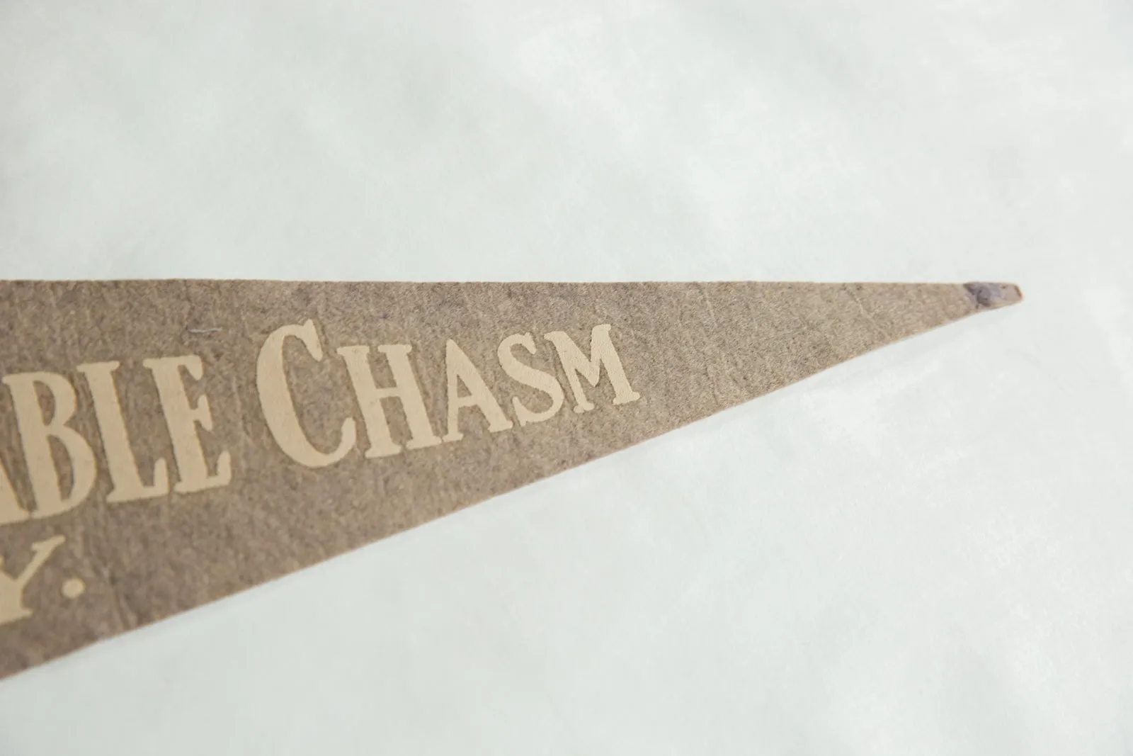 Vintage The Ausable Chasm N.Y. Felt Flag Pennant