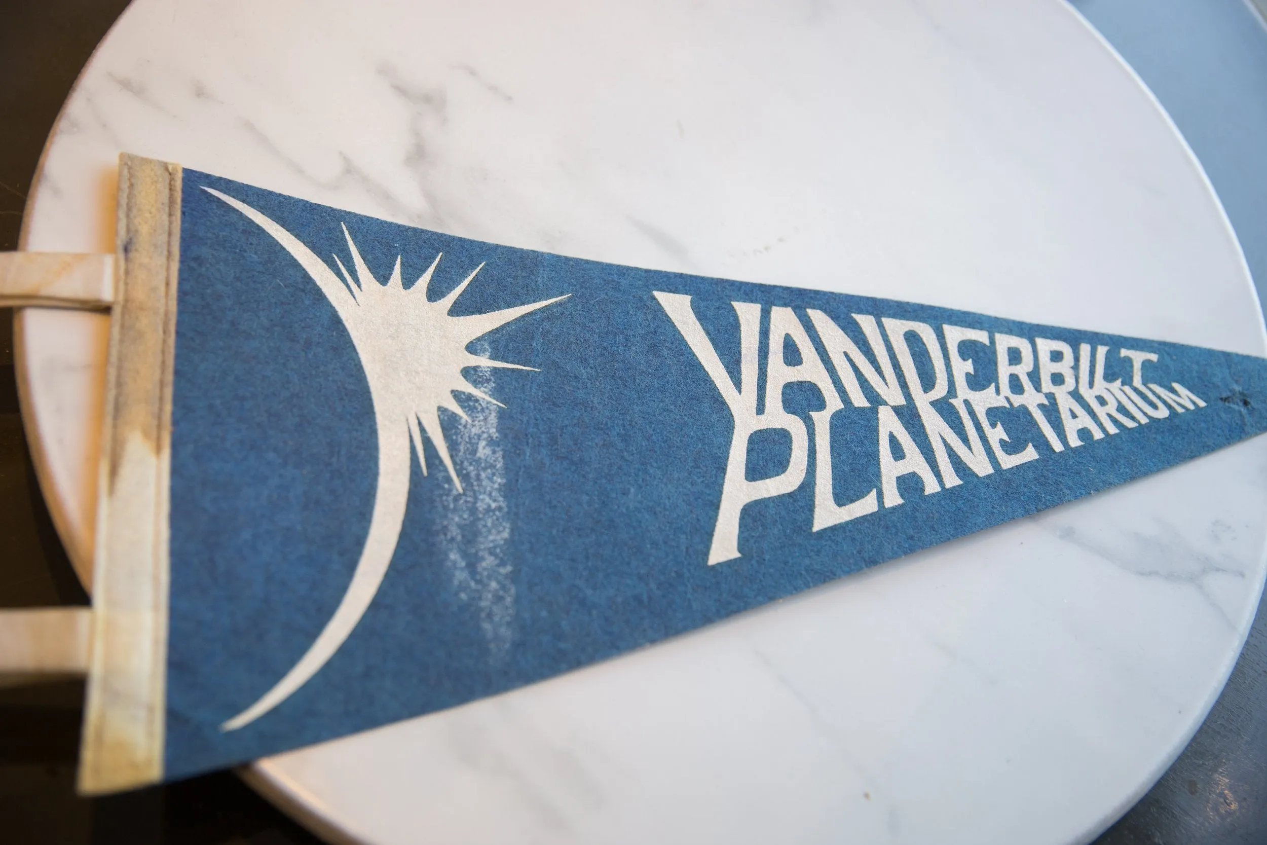 Vintage Vanderbilt Planetarium Felt Flag