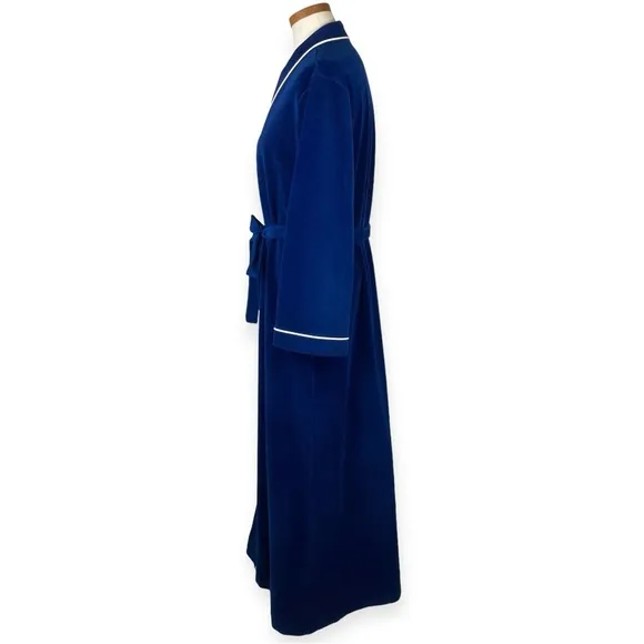 Vintage Vanity Fair Blue Long Robe Sz L