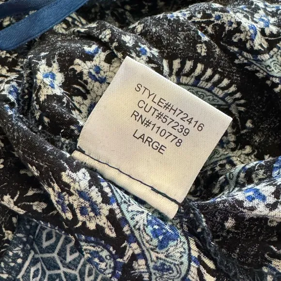 Vintage Y2K 90’s Paisley Print Asymmetrical Shark Bite Hem Skirt Size L Boho Fun