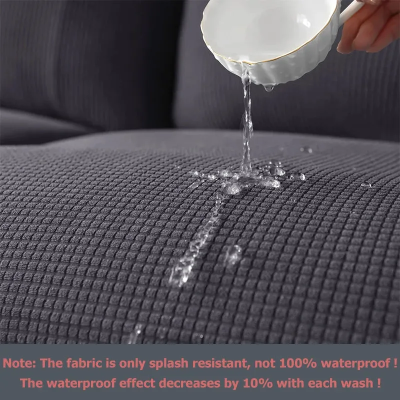 Waterproof Stretchy Elastic Jacquard Chair Cover for Dining Room Chair Covers for Chairs Kitchen Wedding Hotel Banquet Seat Protector Cover
