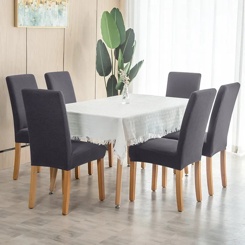 Waterproof Stretchy Elastic Jacquard Chair Cover for Dining Room Chair Covers for Chairs Kitchen Wedding Hotel Banquet Seat Protector Cover