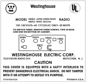 WESTINGHOUSE-H808L5_809L5