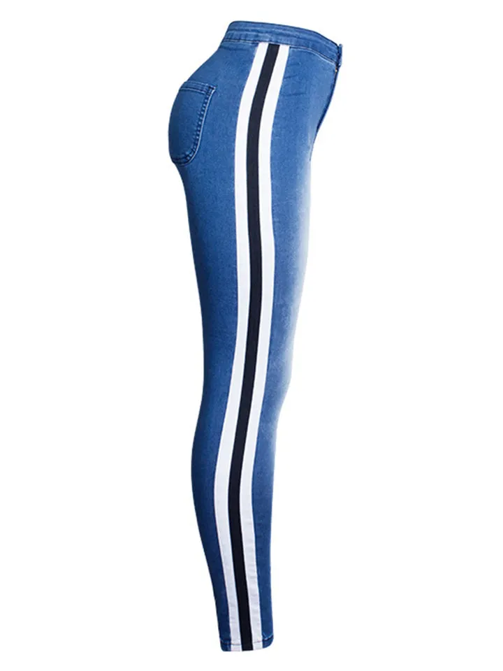 Women's Slim Fit Fashion Pencil Pants Denim Jeans for Autumn Winter