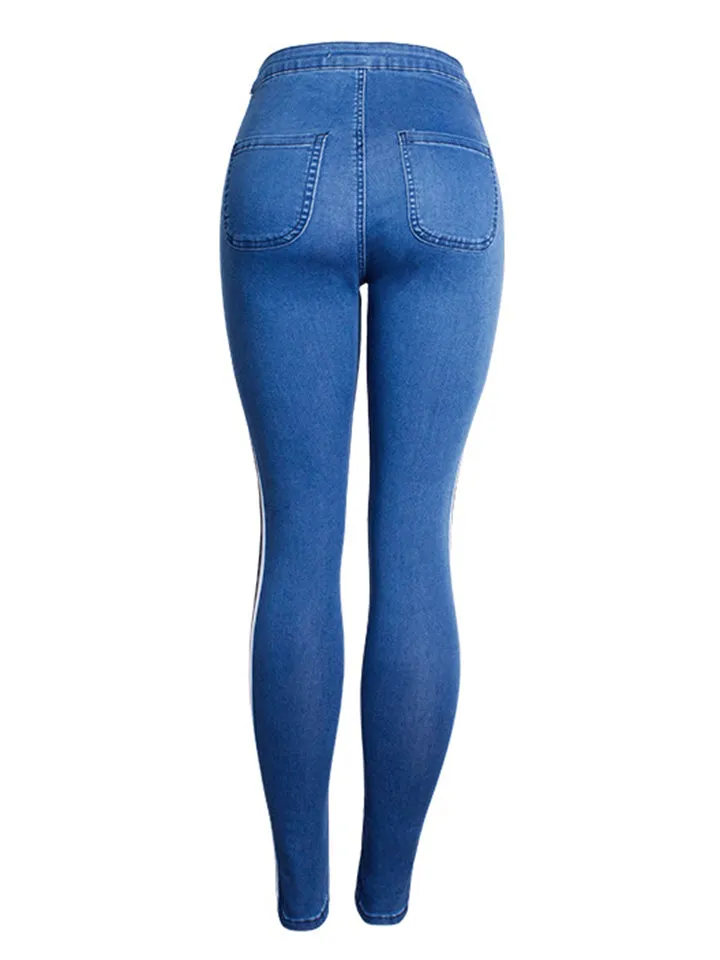 Women's Slim Fit Fashion Pencil Pants Denim Jeans for Autumn Winter