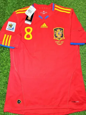 Xavi Spain 2010 WORLD CUP SEMI FINAL Jersey Espana Camiseta Shirt BNWT M SKU# P47902