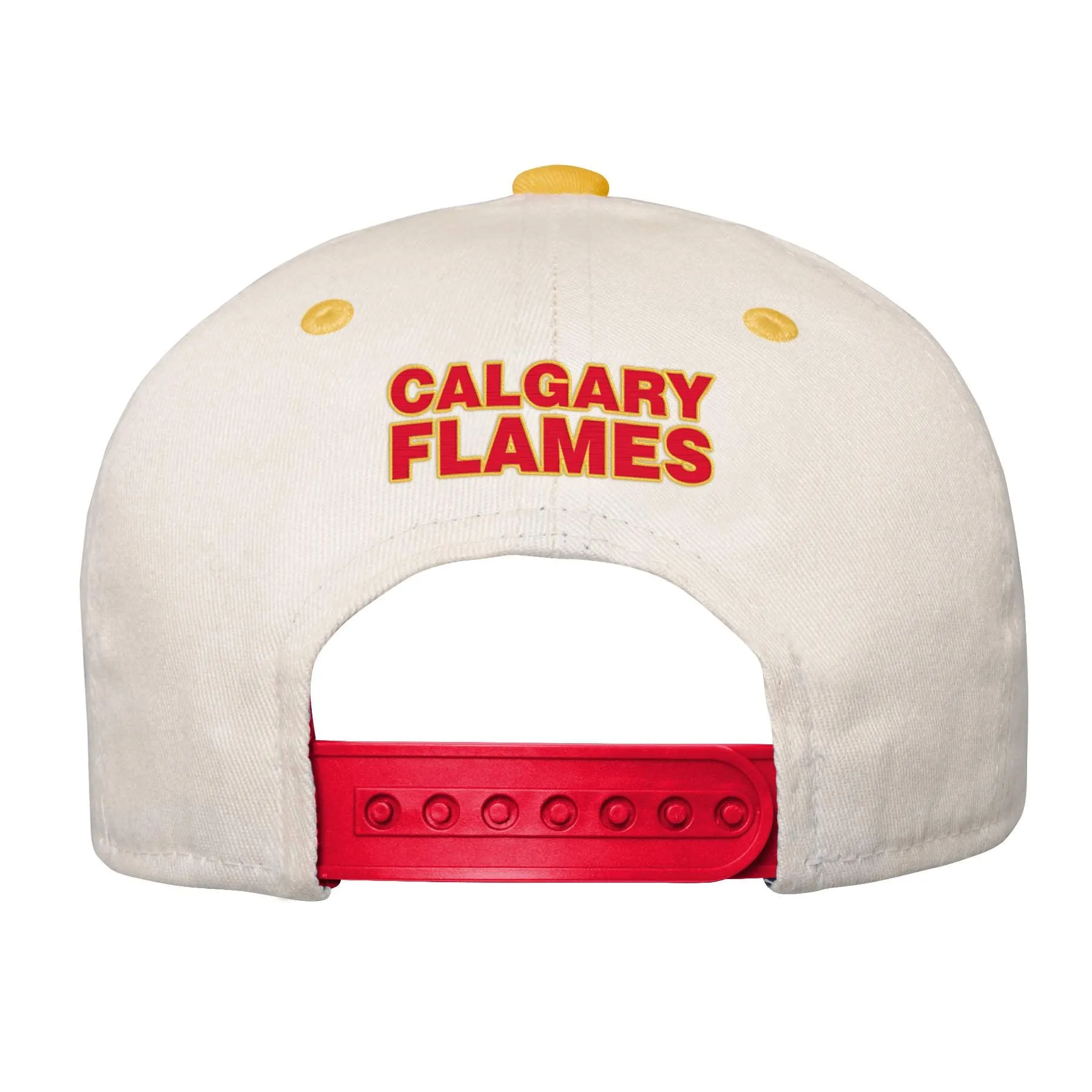 Youth Bone Crown Deadstock Flat Brim - Calgary Flames