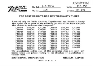 ZENITH-9S30A