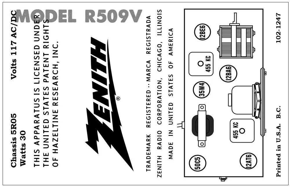 ZENITH-R509V